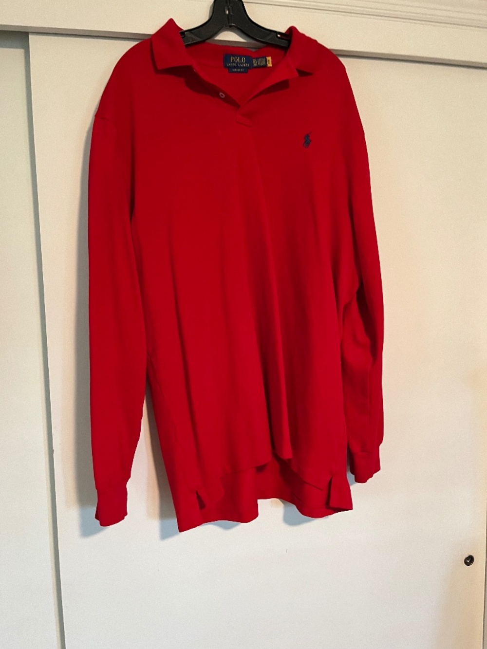Polo Ralph Lauren Men’s Classic Fit Long Sleeve Mesh Polo 2X Red